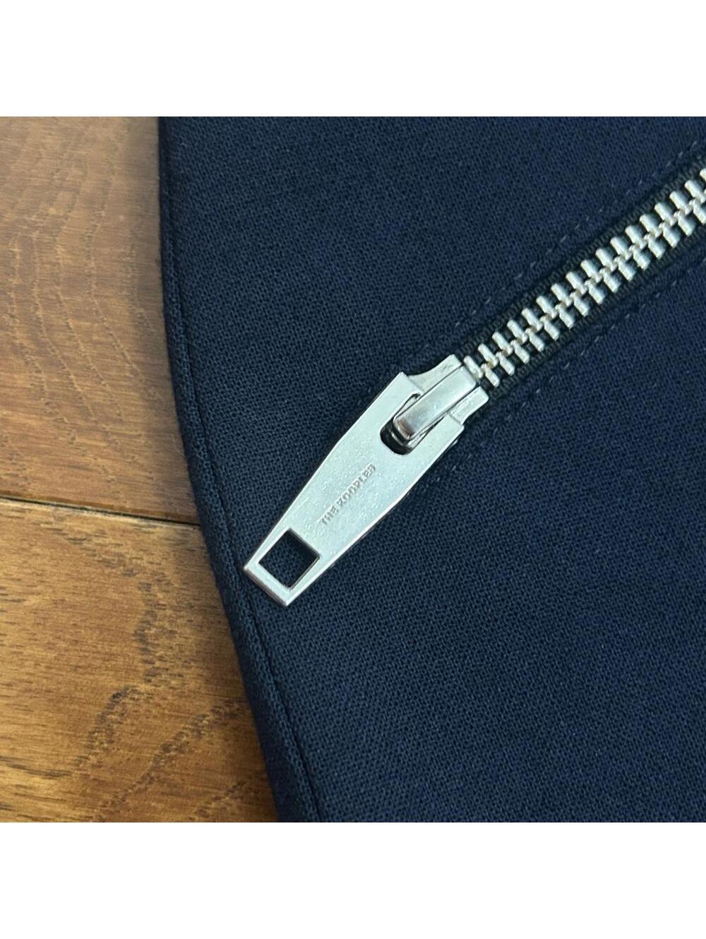 NEW The Kooples Zip Detail Blue Wide-Leg Trousers Pants, Size EU 32 US 0 - Picture 7 of 9
